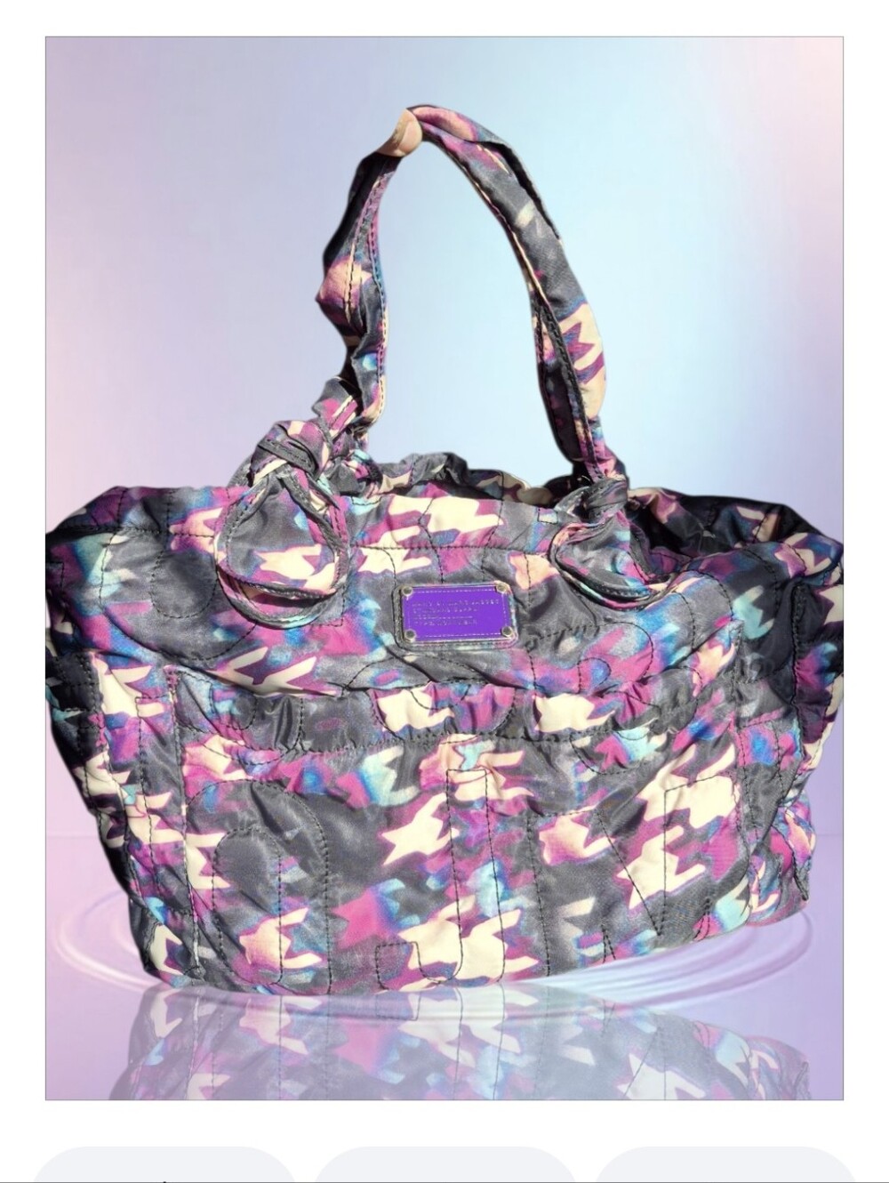 Marc by Marc Jacobs Eliz-A-Baby Printed Nylon Diaper Bag/Eliza Tote Shoulder Bag